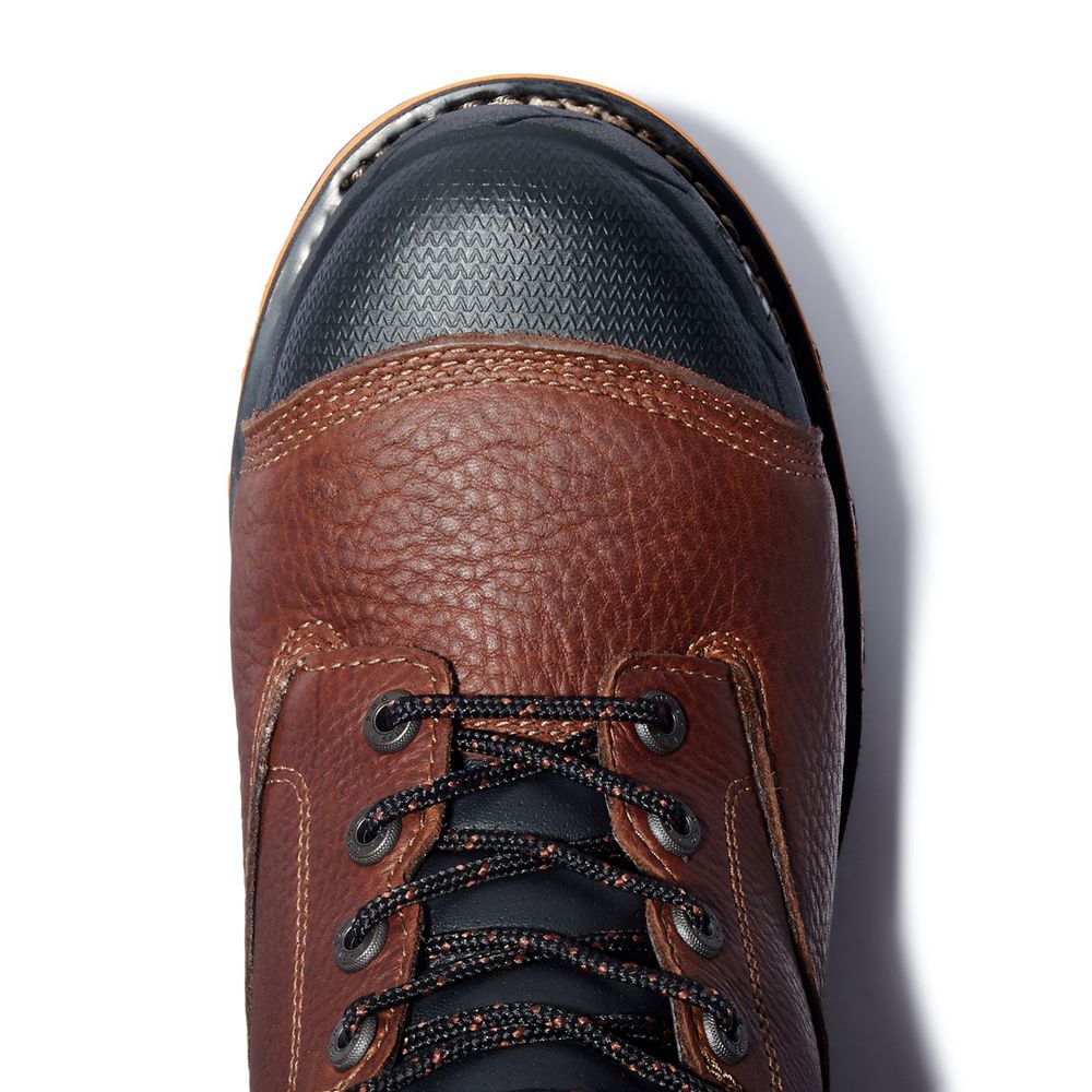 Botas de Trabajo Timberland Hombre Pro® Boondock 8\" Comp Toe Marrones/Negras - Chile ETO-932104